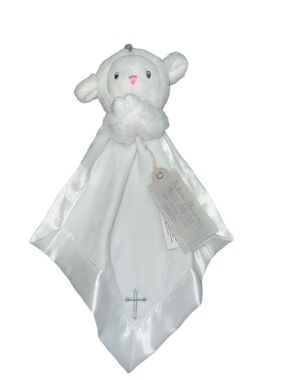 Baby Aspen Bedtime Blessings Prayer Lamb Rattle Lovie Security Blanket Lovey